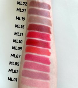 best-seller private label matte lipstick's arm swatch